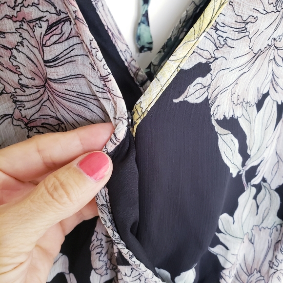 Band of Gypsies Blue Floral Dress - Picture 5 of 15